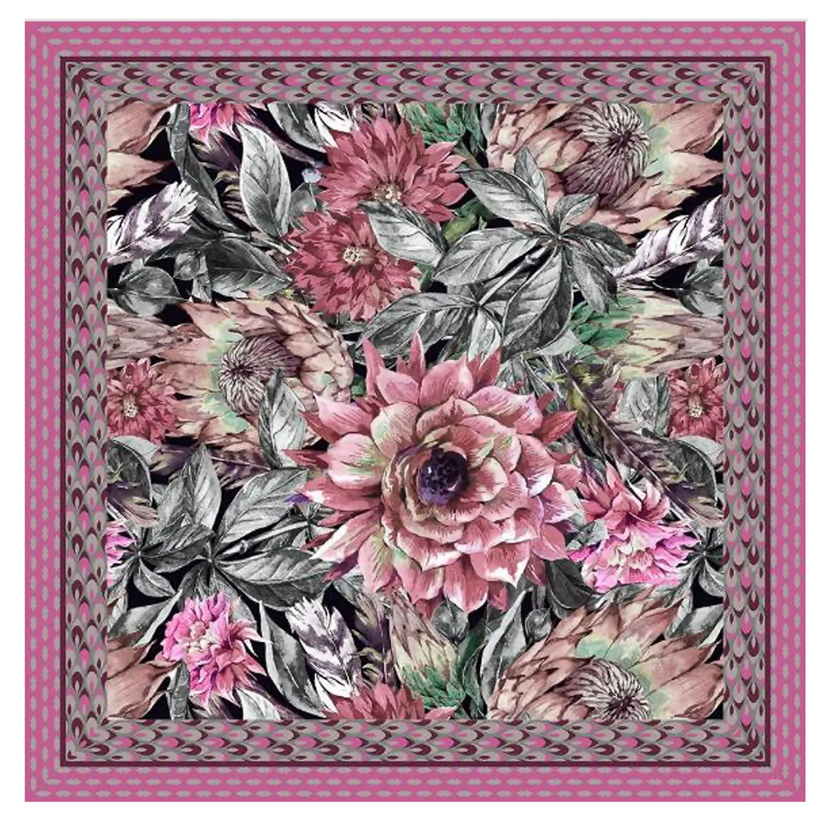 100% Silk Scarves 90 x 90 (20)