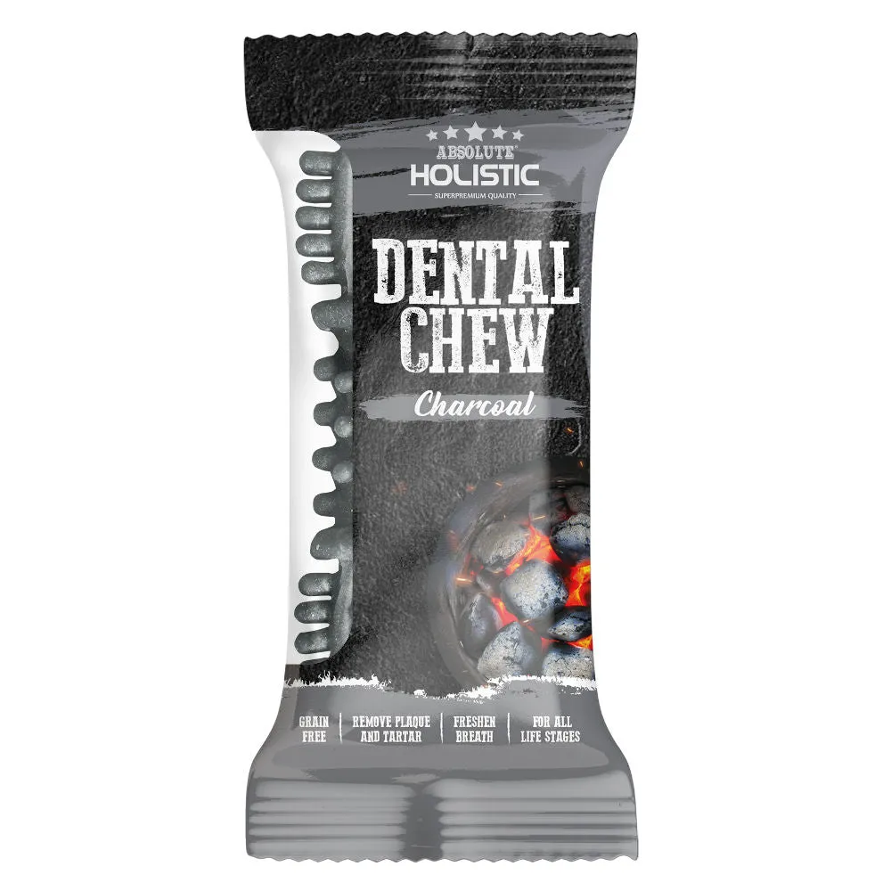 12 FOR $12: Absolute Holistic Charcoal Grain-Free Dental Dog Chew Treat 25g