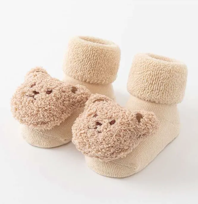 4 pairs Infant Anti-slip Learning Walking Socks