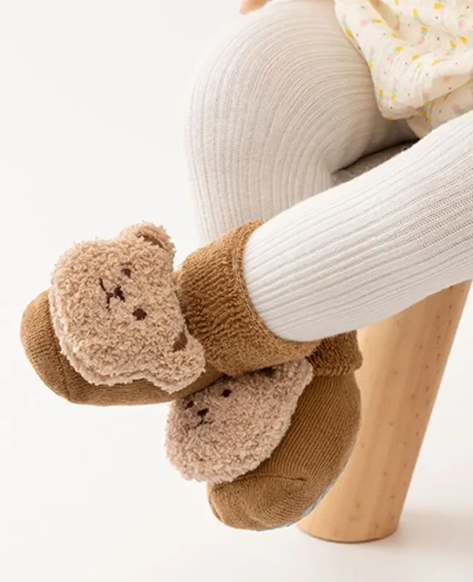 4 pairs Infant Anti-slip Learning Walking Socks