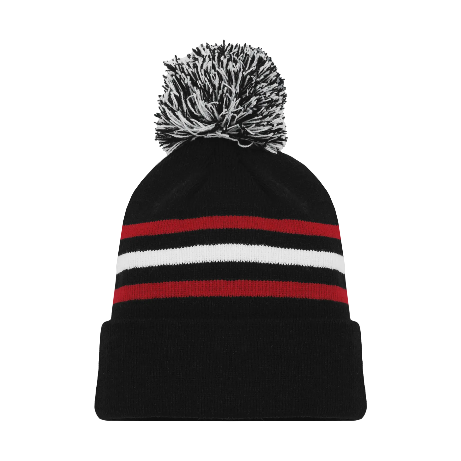 Athletic Knit (AK) A1830Y-614 Youth Chicago Black Hockey Toque/Beanie