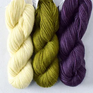Berries, Leaves, and Vines Set: Sagrada, Moss, Rutile Quartz - Toe Trio
