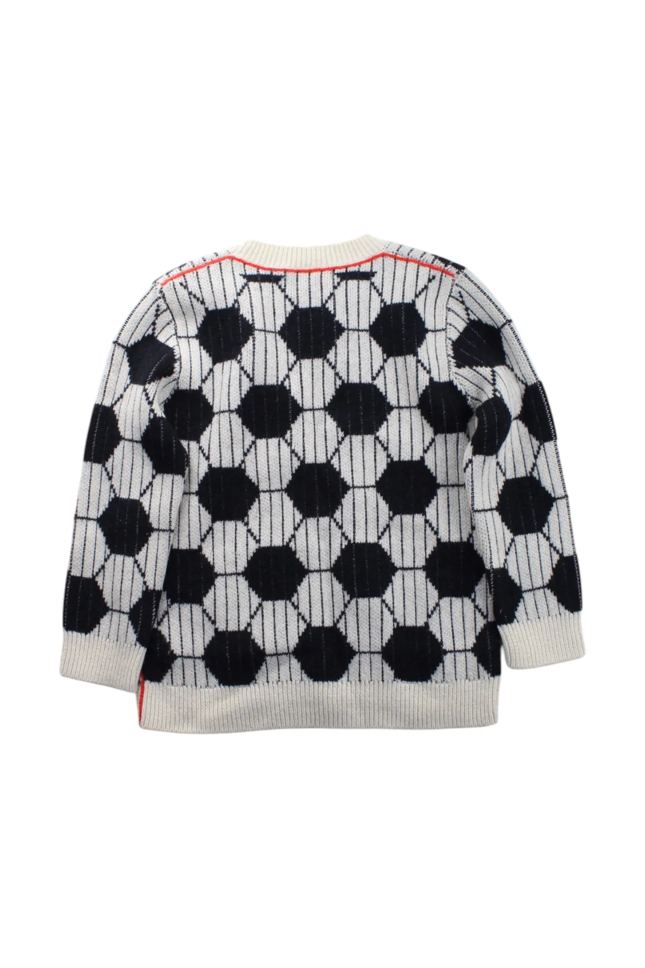Burberry Geometric Knit Sweater, Size 6T