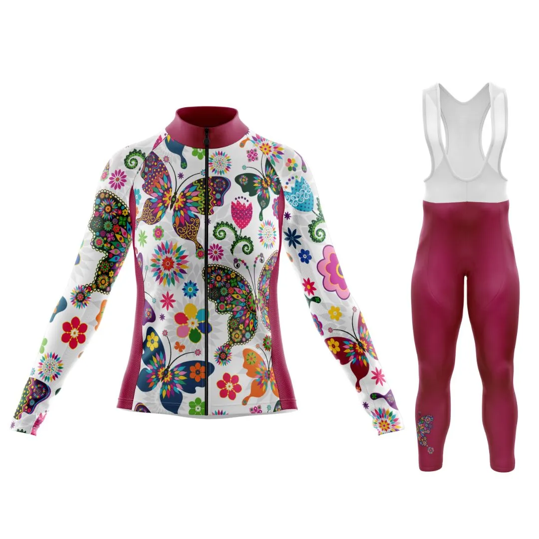 Butterfly Flutter | Women's Long Sleeve Cycling Set