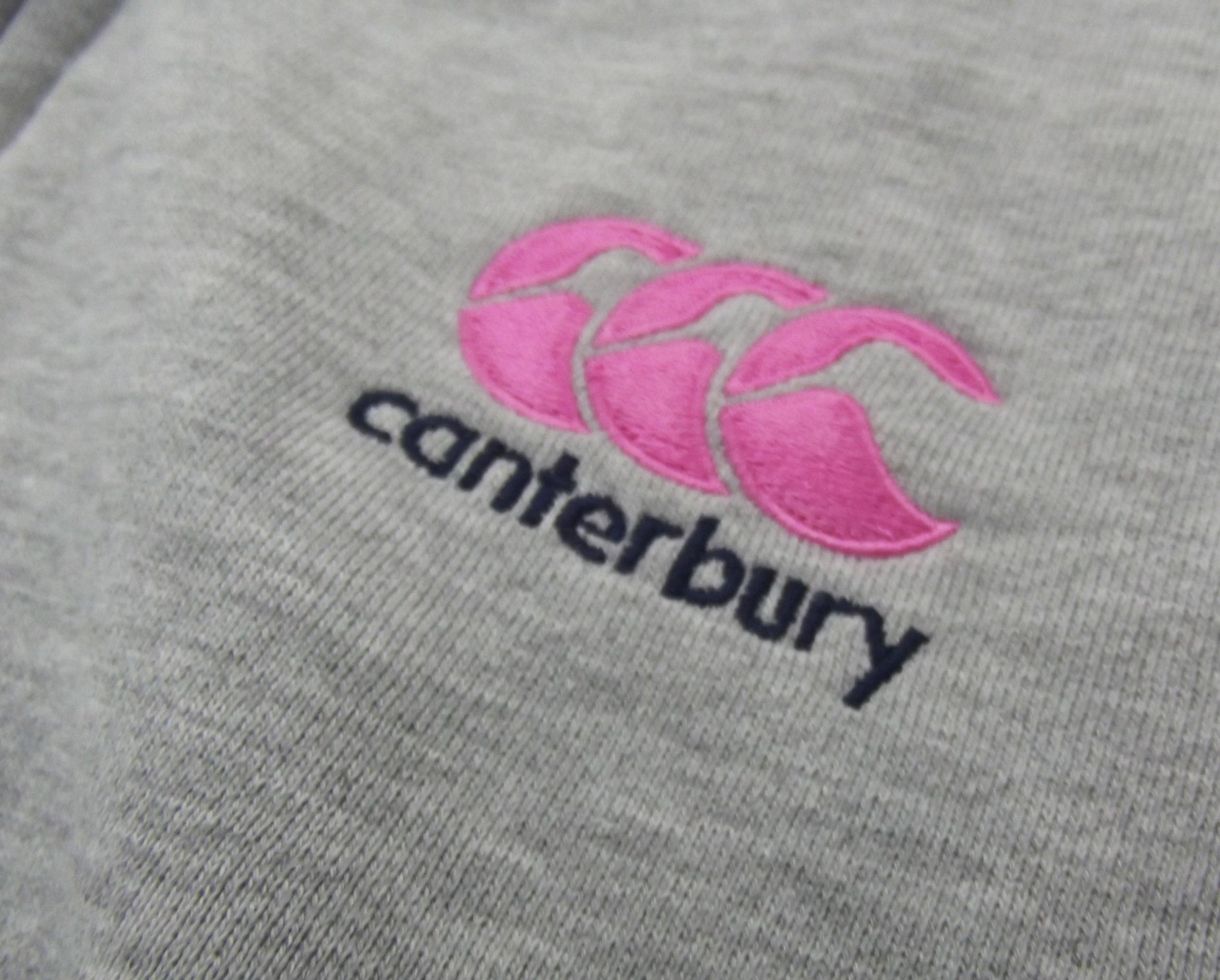 Canterbury Classic Ladies Classic Marl/Pink Zip Through Hoody