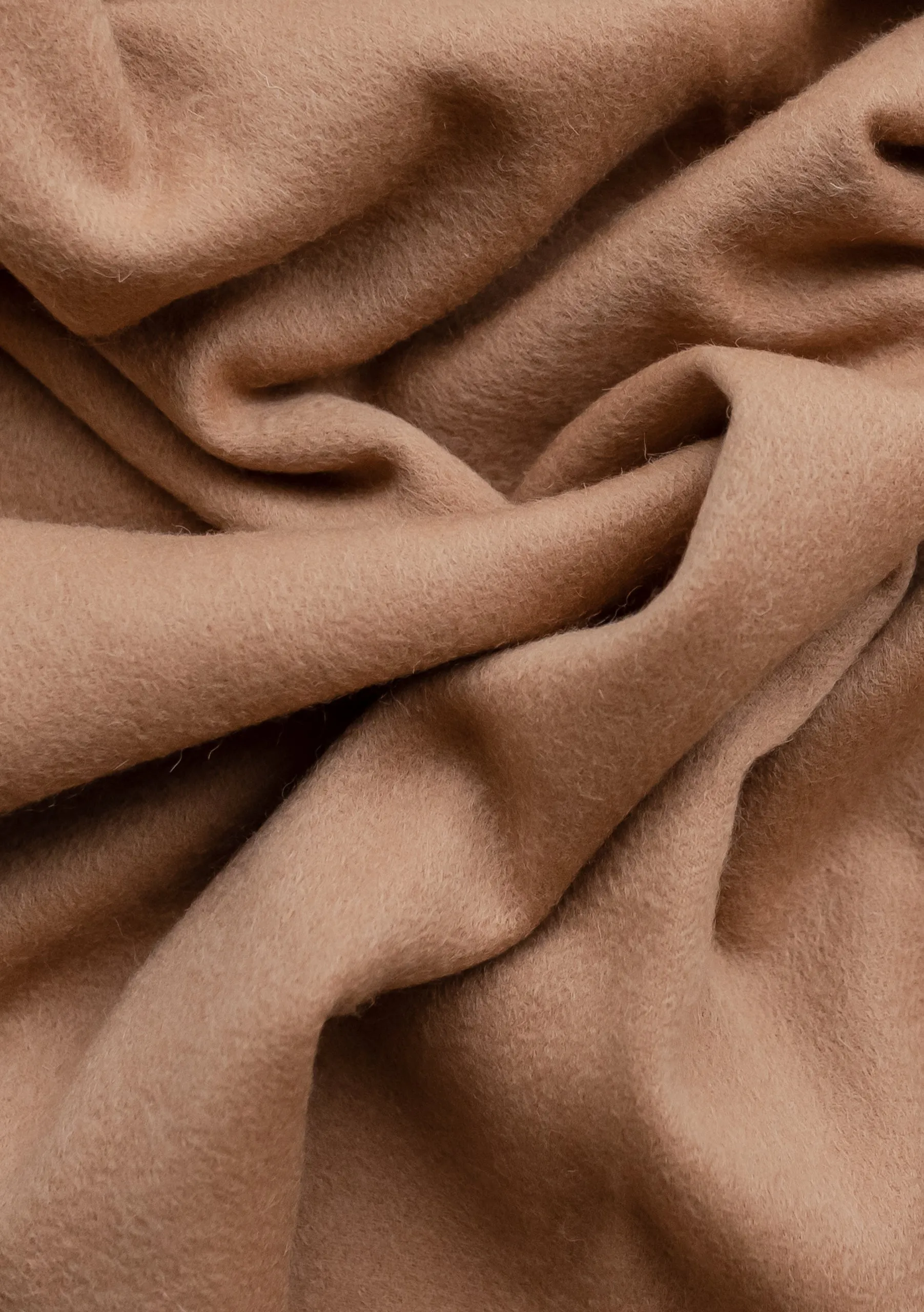 Cashmere Blanket Scarf in Camel