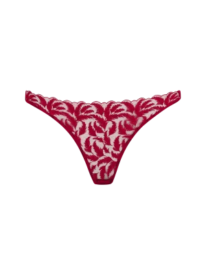 Coco de Mer Ravenna Brazilian Knicker in Ruby