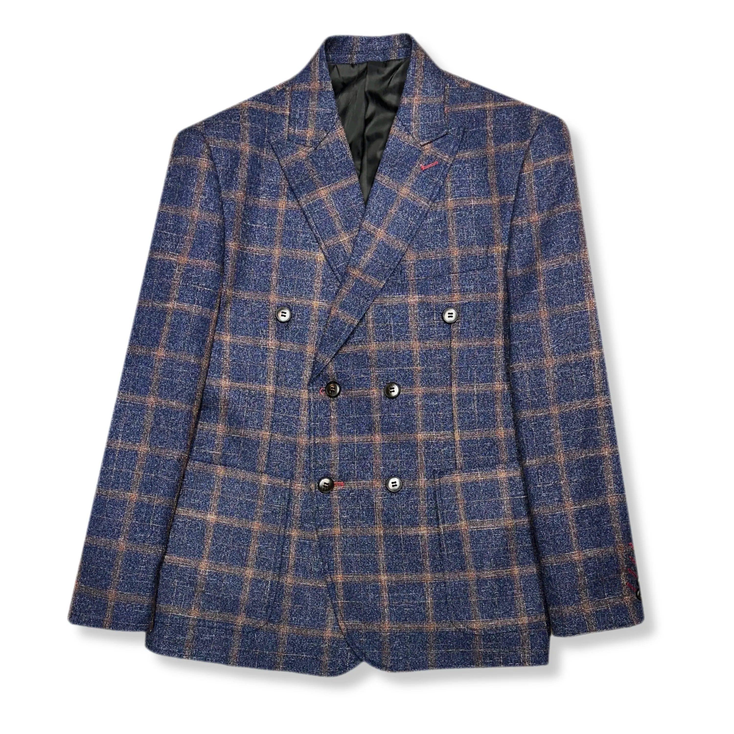 Darner Plaid Double Breasted Suit
