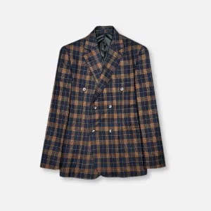 Dattoli Plaid Double Breasted Suit