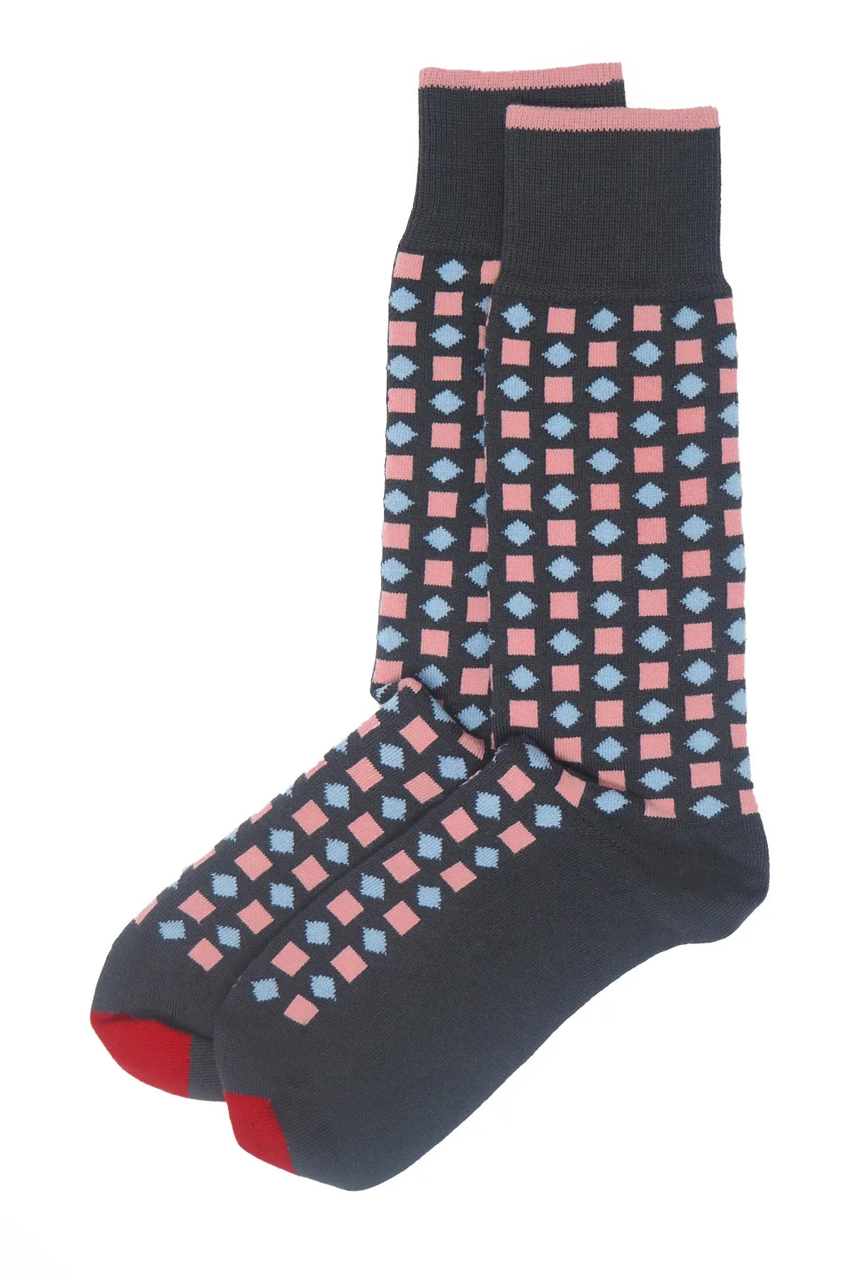 Diamonds Men's Socks - Grey