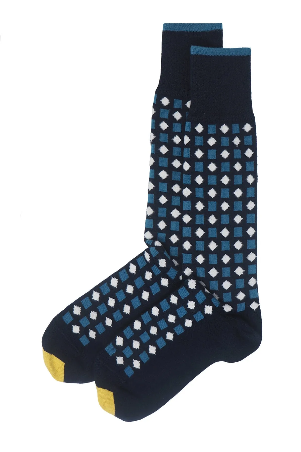 Diamonds Men's Socks - Navy