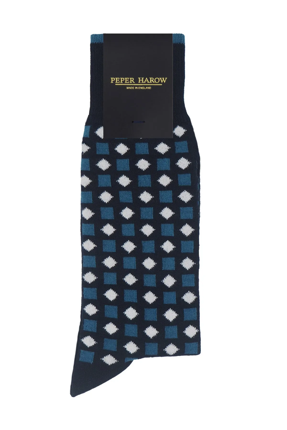 Diamonds Men's Socks - Navy