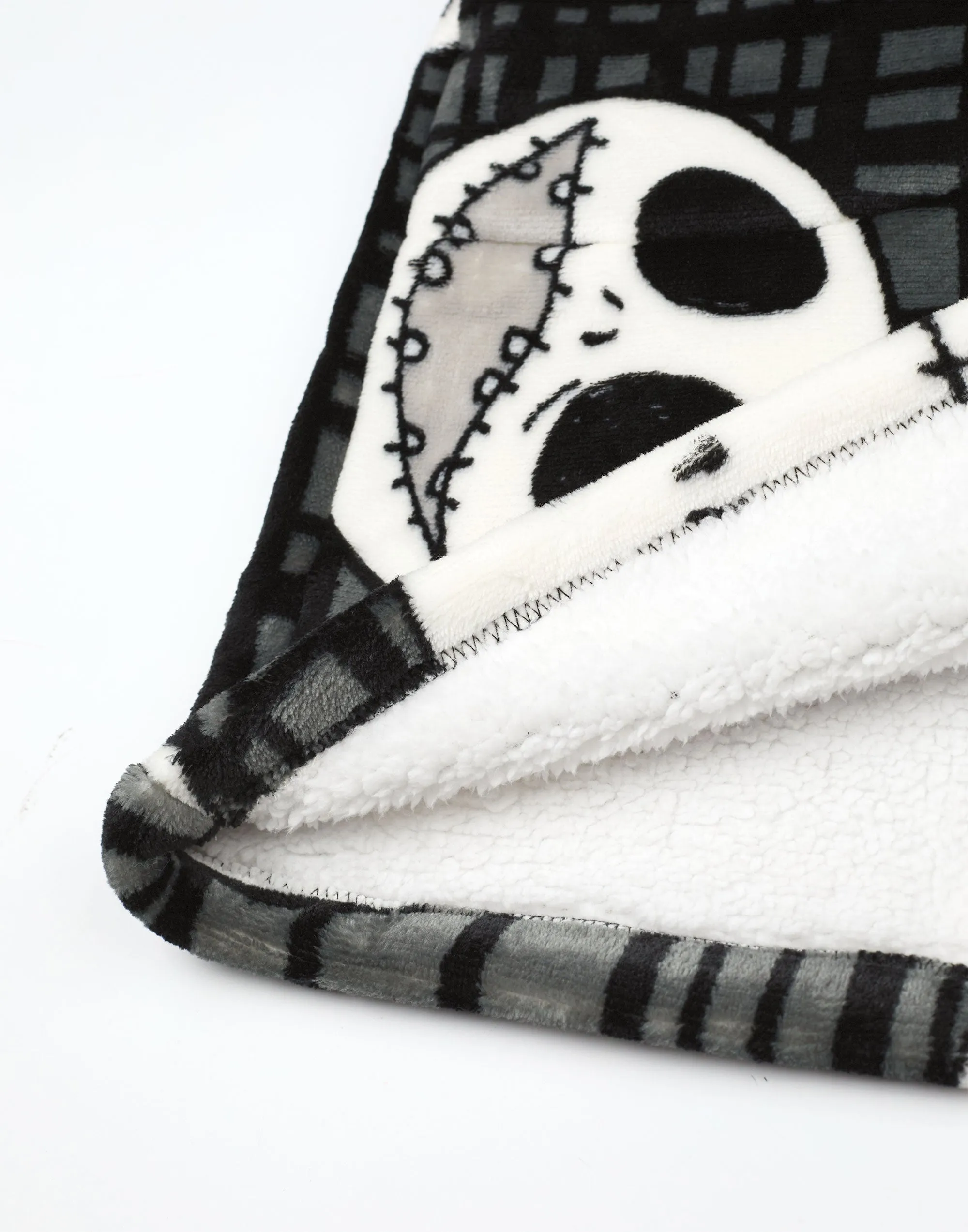Disney Jack Skellington Adults Black Zip Through Blanket Hoodie