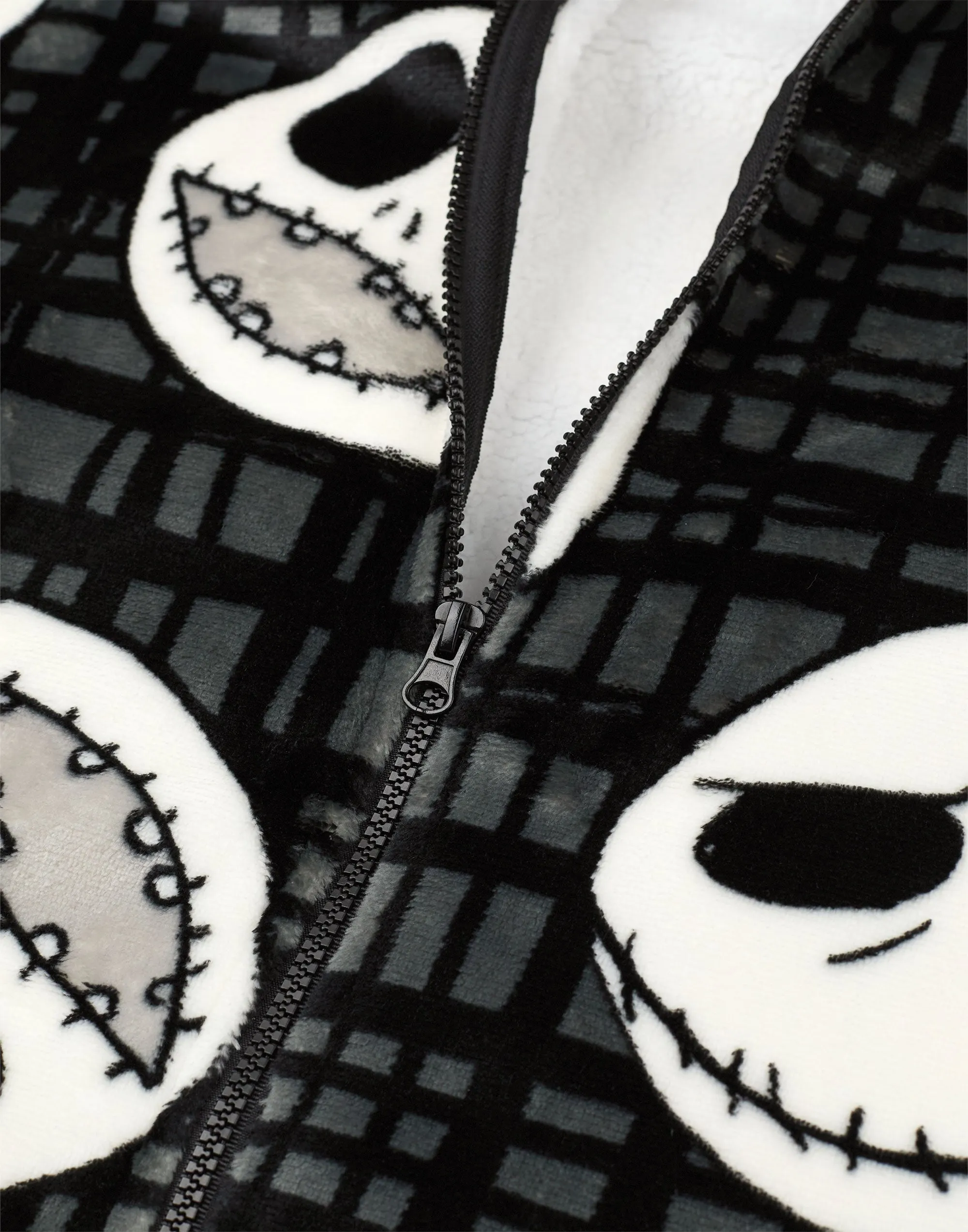Disney Jack Skellington Adults Black Zip Through Blanket Hoodie