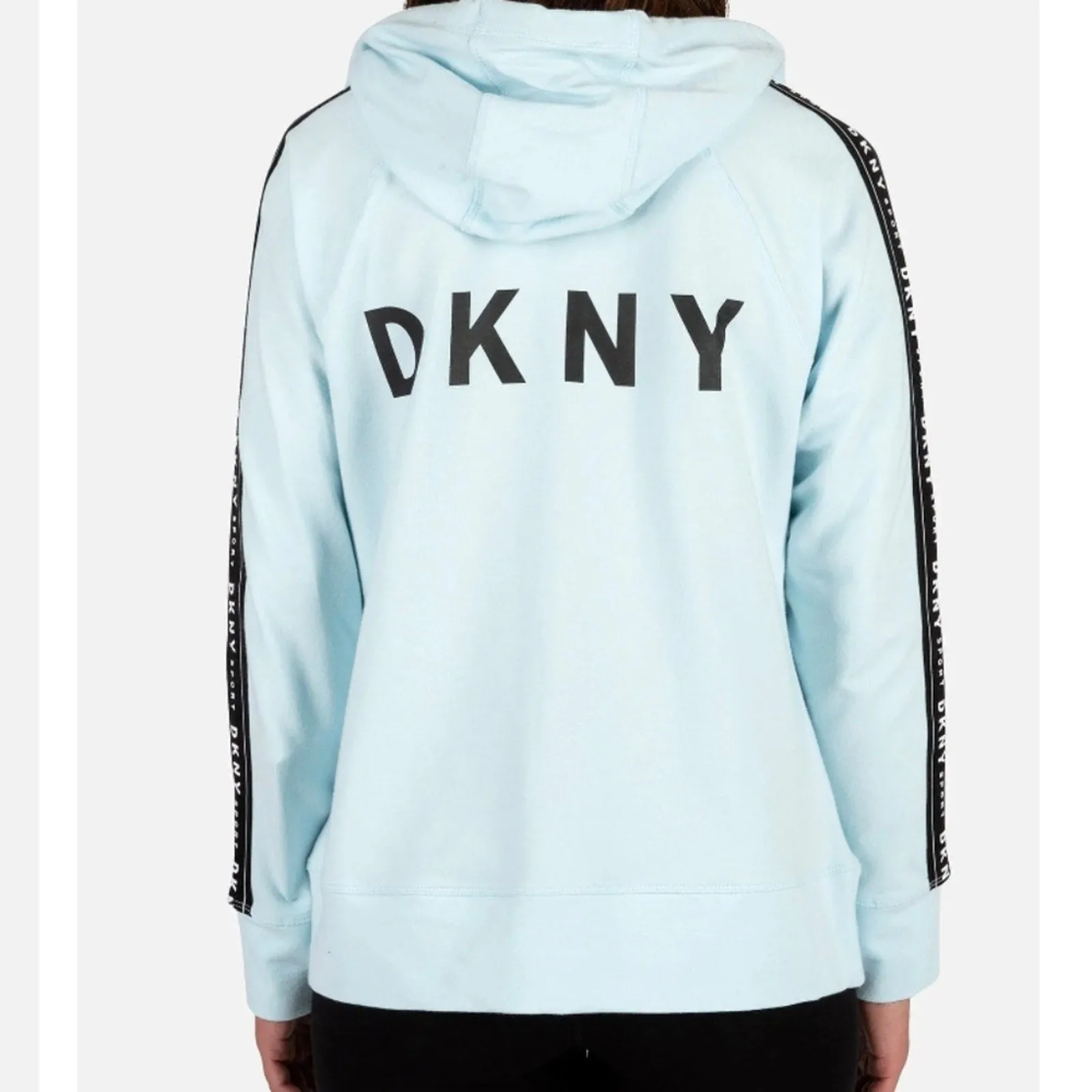 DKNY Zip Up Hooded Jacket - Medium
