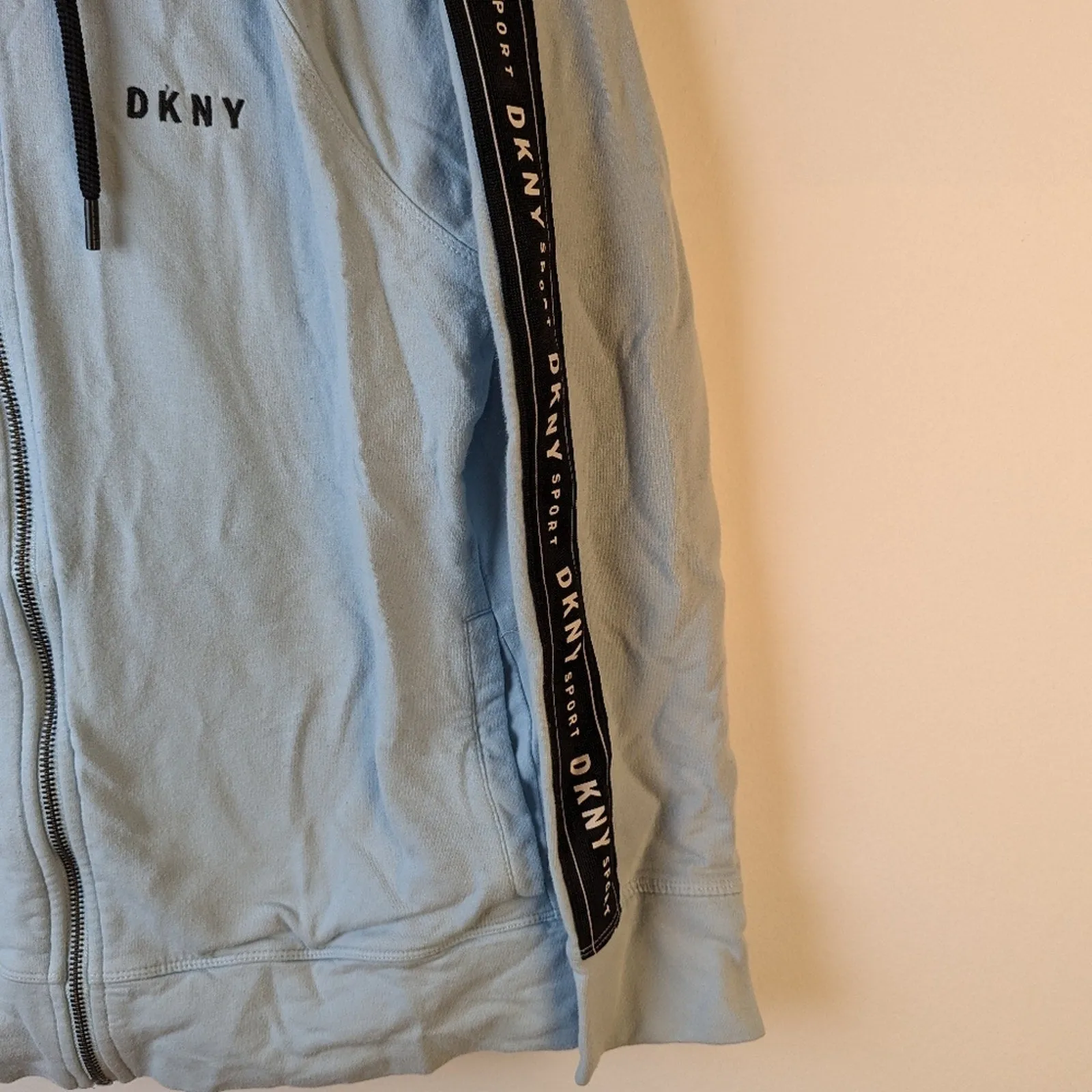 DKNY Zip Up Hooded Jacket - Medium