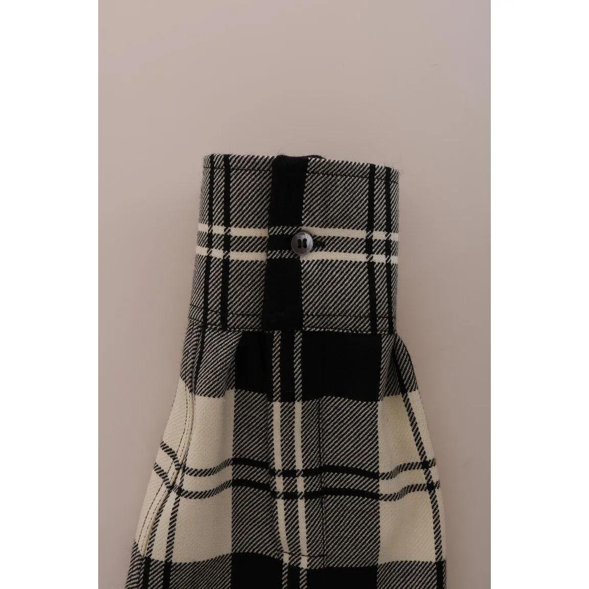 Dolce & Gabbana Enchanted Sequin Checkered Wool Shirt