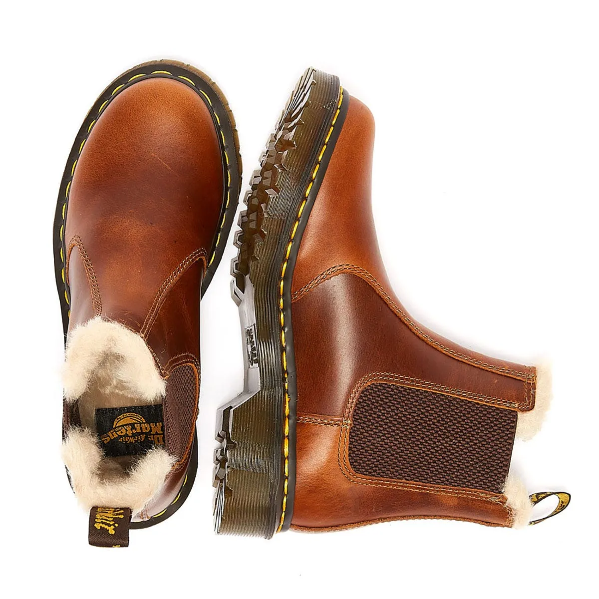 Dr. Martens 2976 Leonore Womens Brown Butterscotch Boots