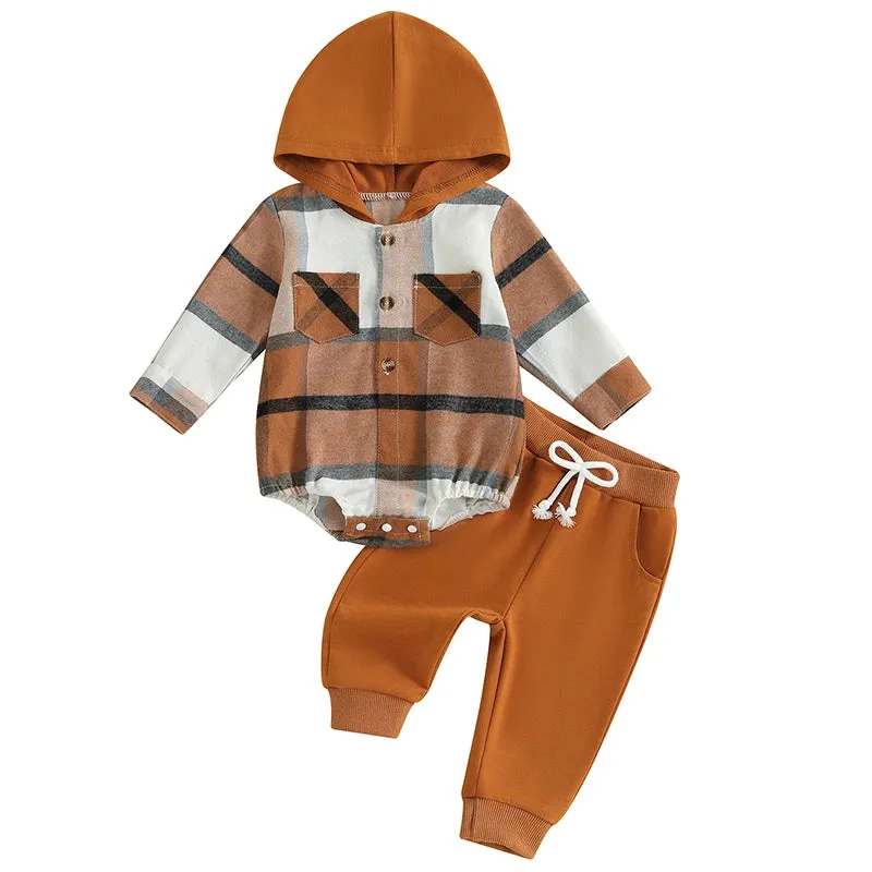 Fall Plaid Hoodie Sweatshirt