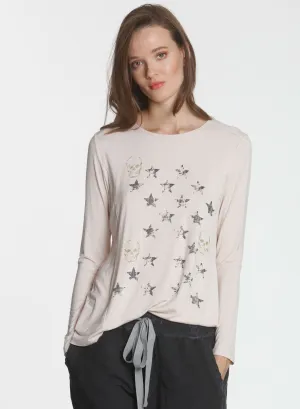 Graphic Riley LS Tee - Dune Skull