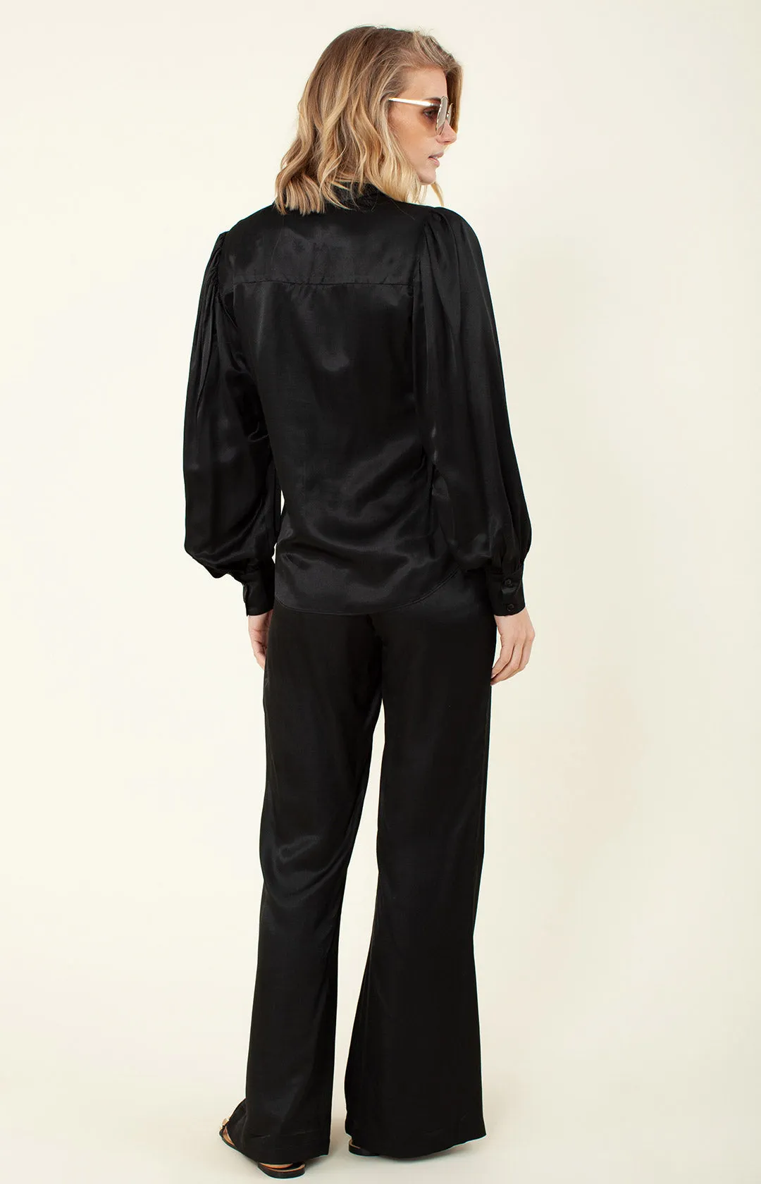 Haddie Solid Silk Top