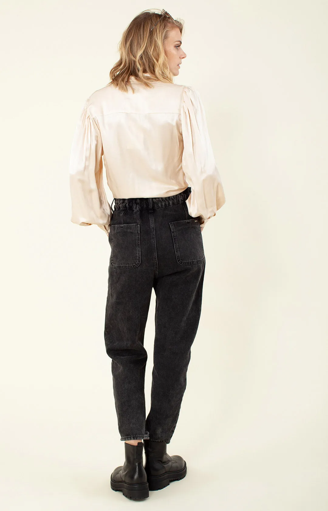 Haddie Solid Silk Top