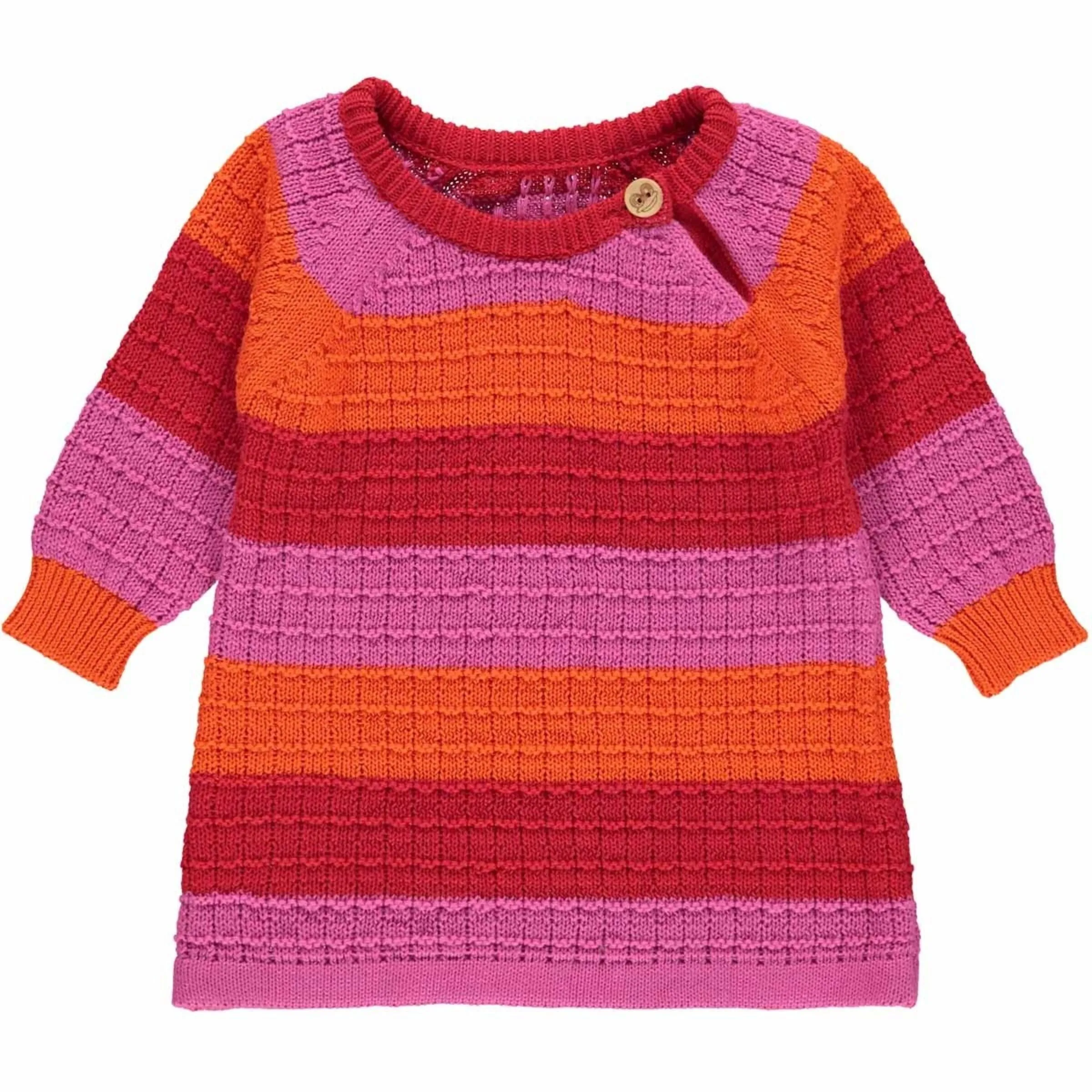 Knit Stripe L/S Dress, Lollipop