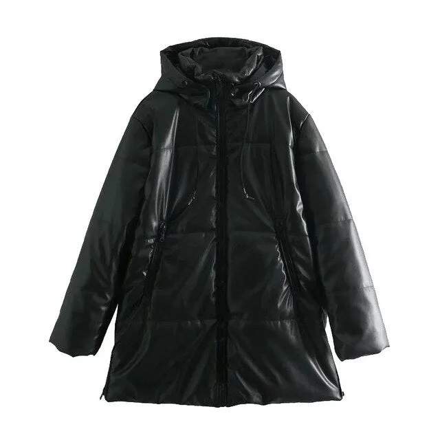 LEATHER PADDED PARKAS