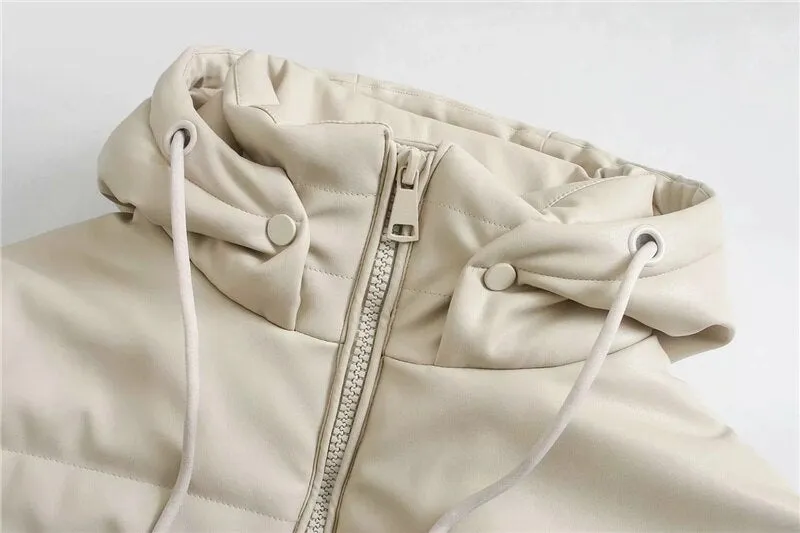 LEATHER PADDED PARKAS