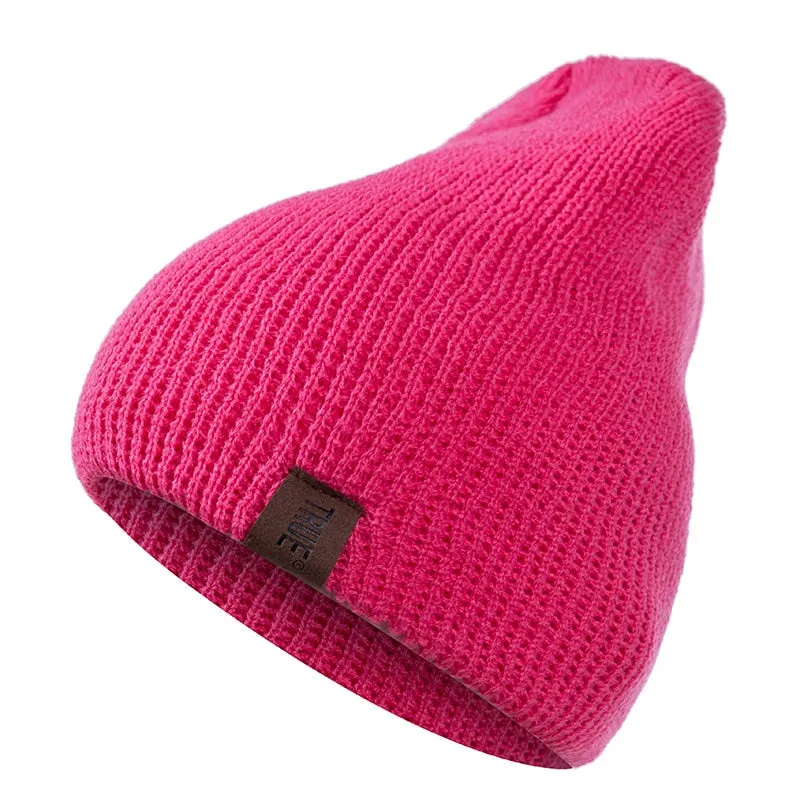 Letter Casual Beanies For Men Knitted Winter Hat