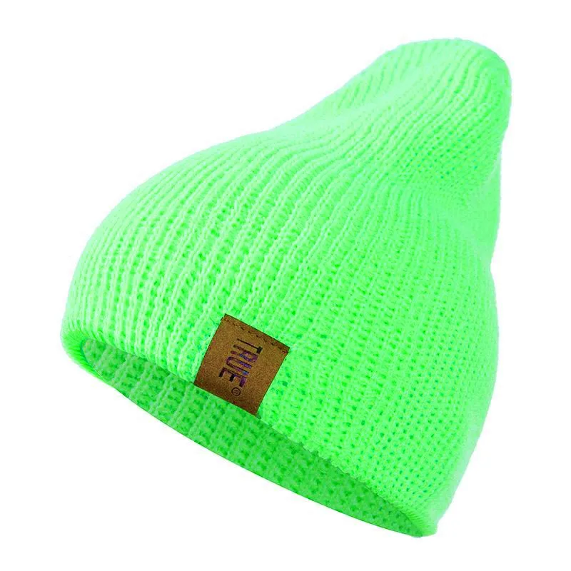 Letter Casual Beanies For Men Knitted Winter Hat