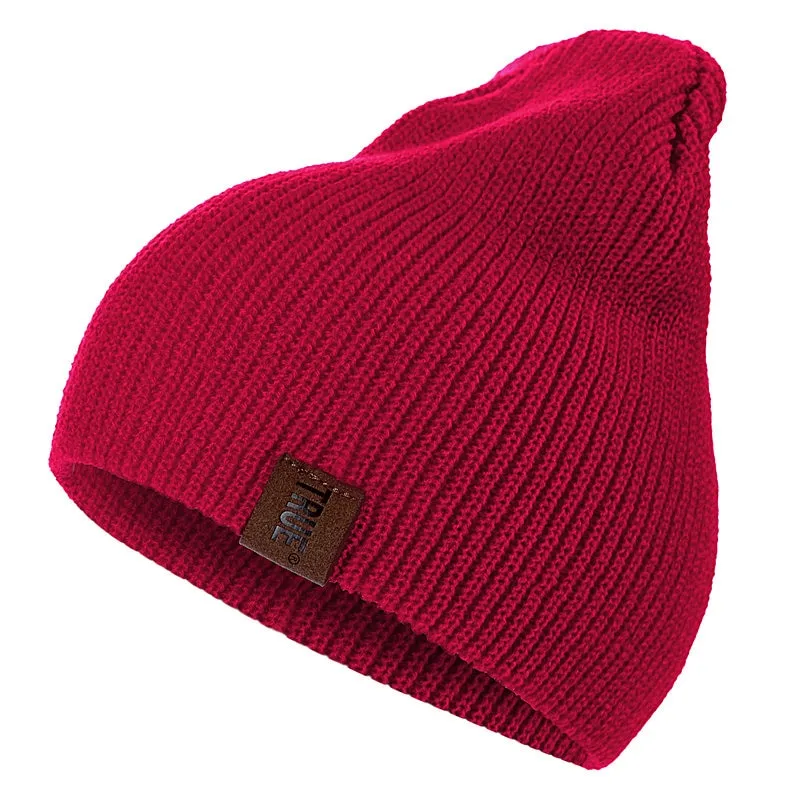 Letter Casual Beanies For Men Knitted Winter Hat