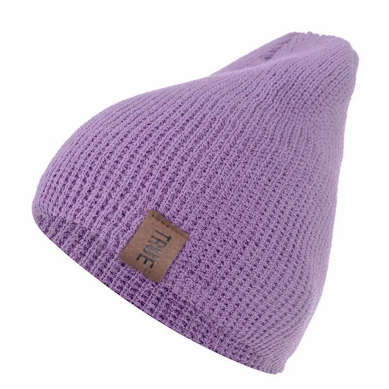 Letter Casual Beanies For Men Knitted Winter Hat
