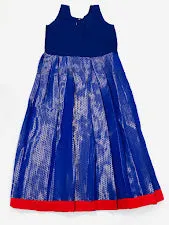 Lovely Red Color Silk Langa Set For Girls