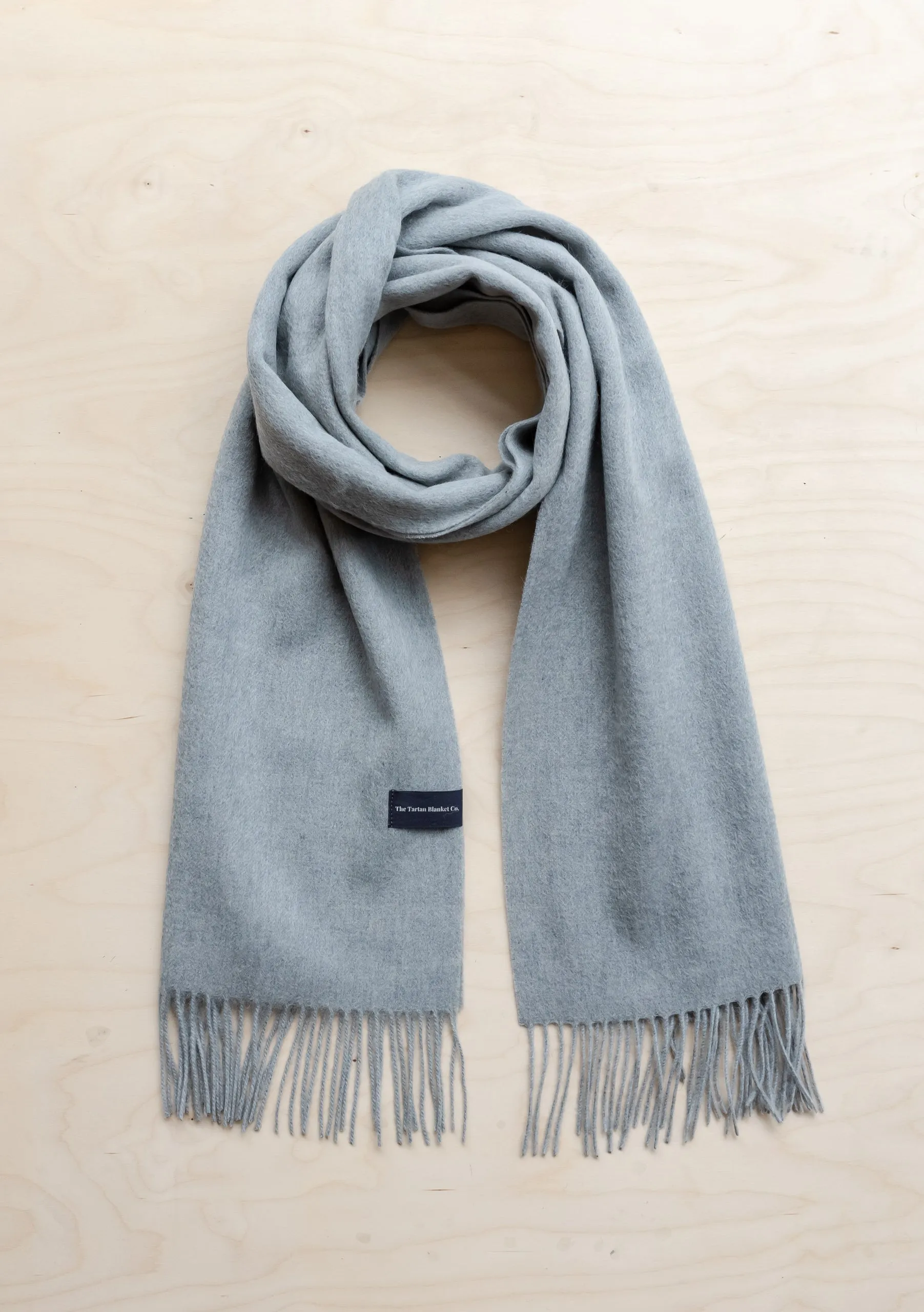 Men's Cashmere Scarf in Light Grey Melange