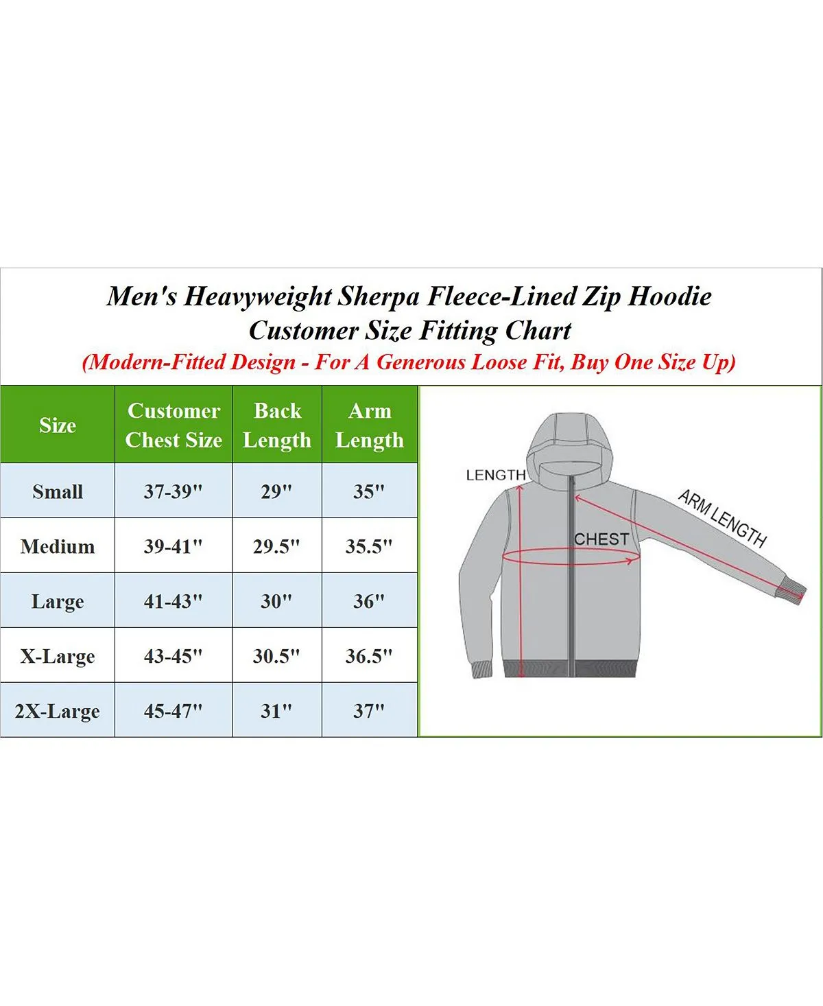 Men's Sherpa Fleece Lined Zip Sweatshirt with Modern Fit Q-Active