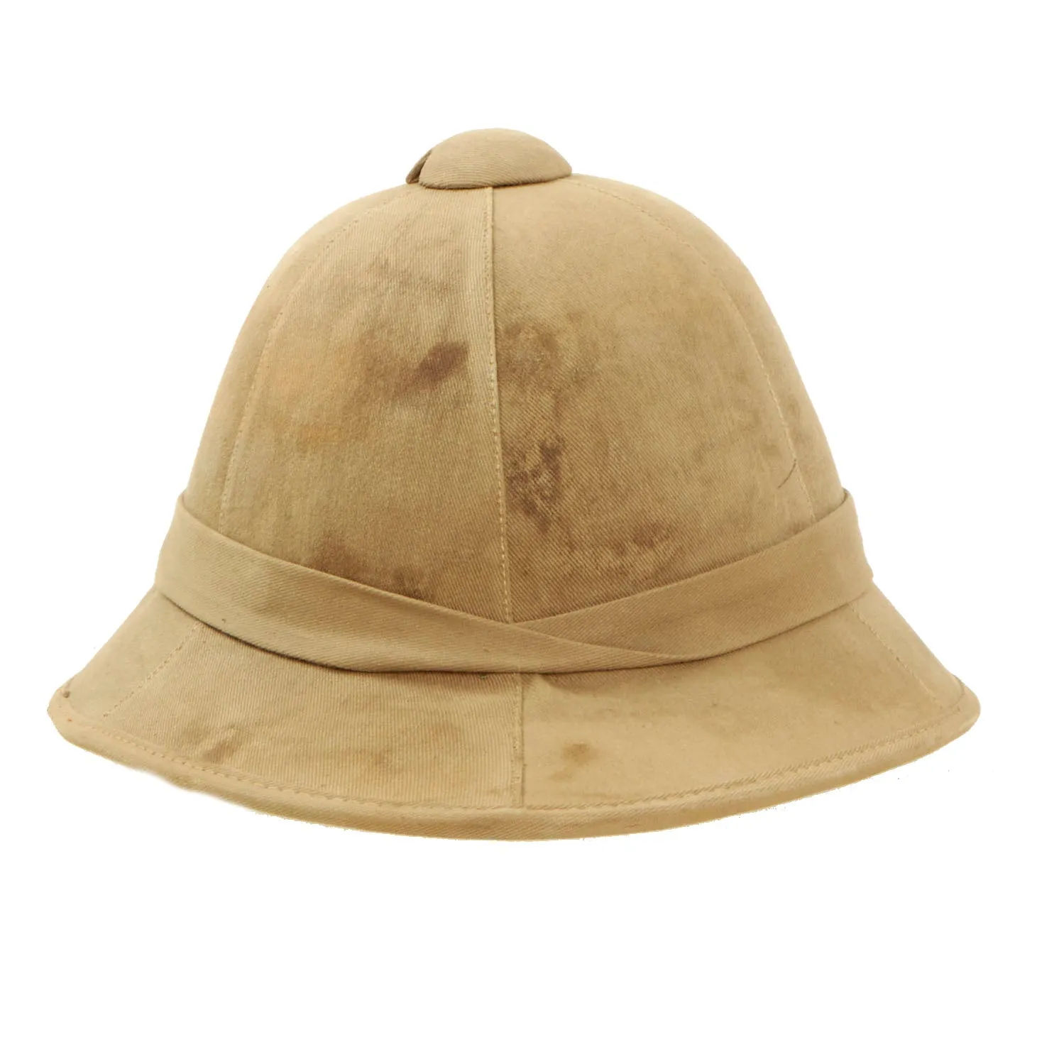 Original British WWII Wolseley Pattern Pith Sun Helmet BY Failsworth Hats Ltd - Dated 1942