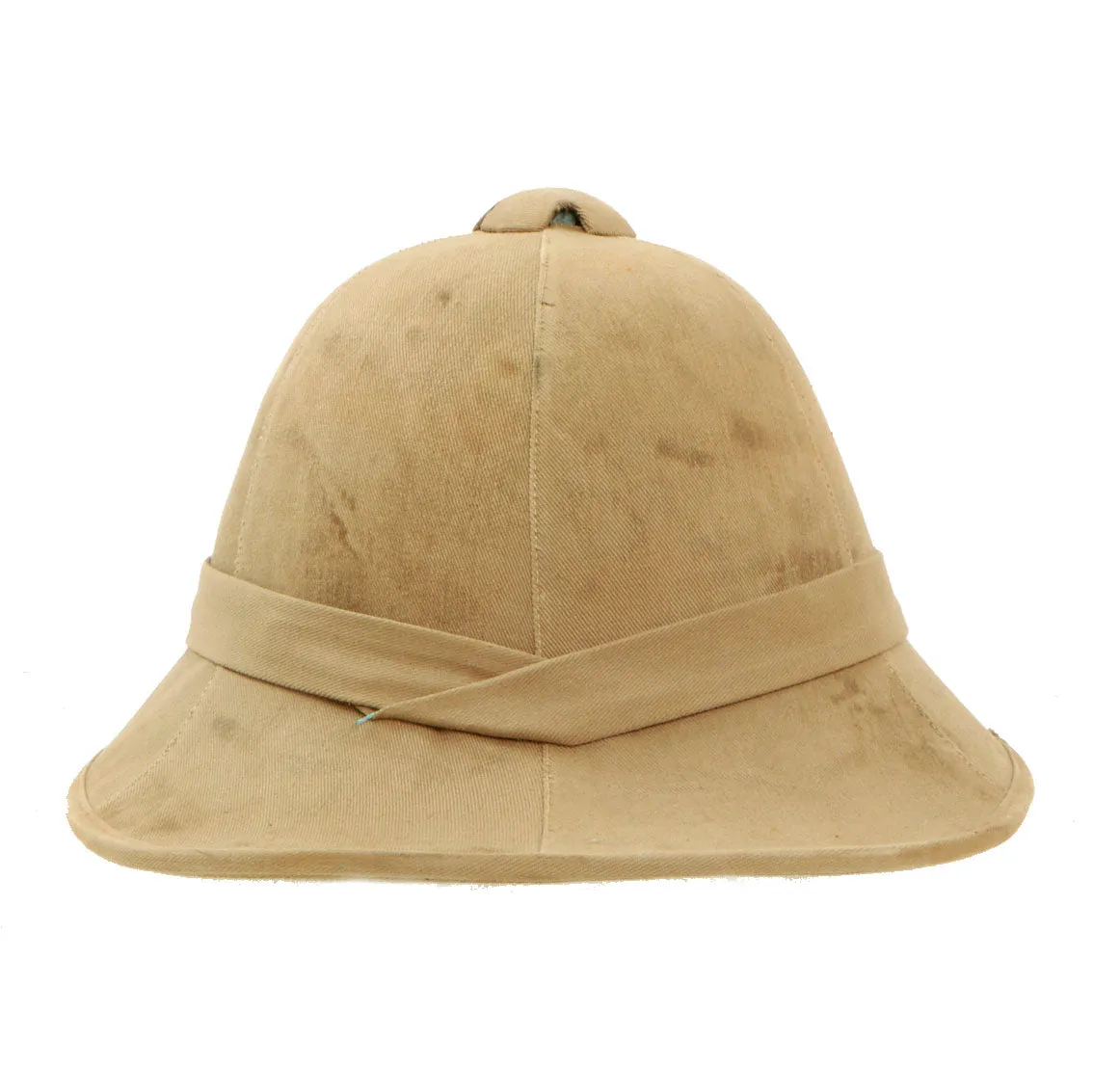 Original British WWII Wolseley Pattern Pith Sun Helmet BY Failsworth Hats Ltd - Dated 1942