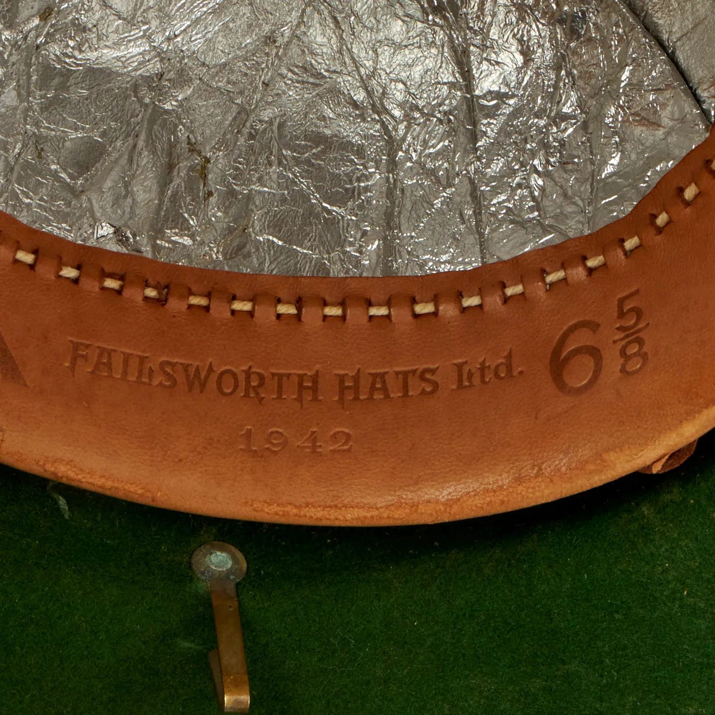 Original British WWII Wolseley Pattern Pith Sun Helmet BY Failsworth Hats Ltd - Dated 1942