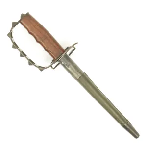 Original U.S. WWI M1917 Trench Knife by L.F. & C dated 1917 with Scabbard by Jewell