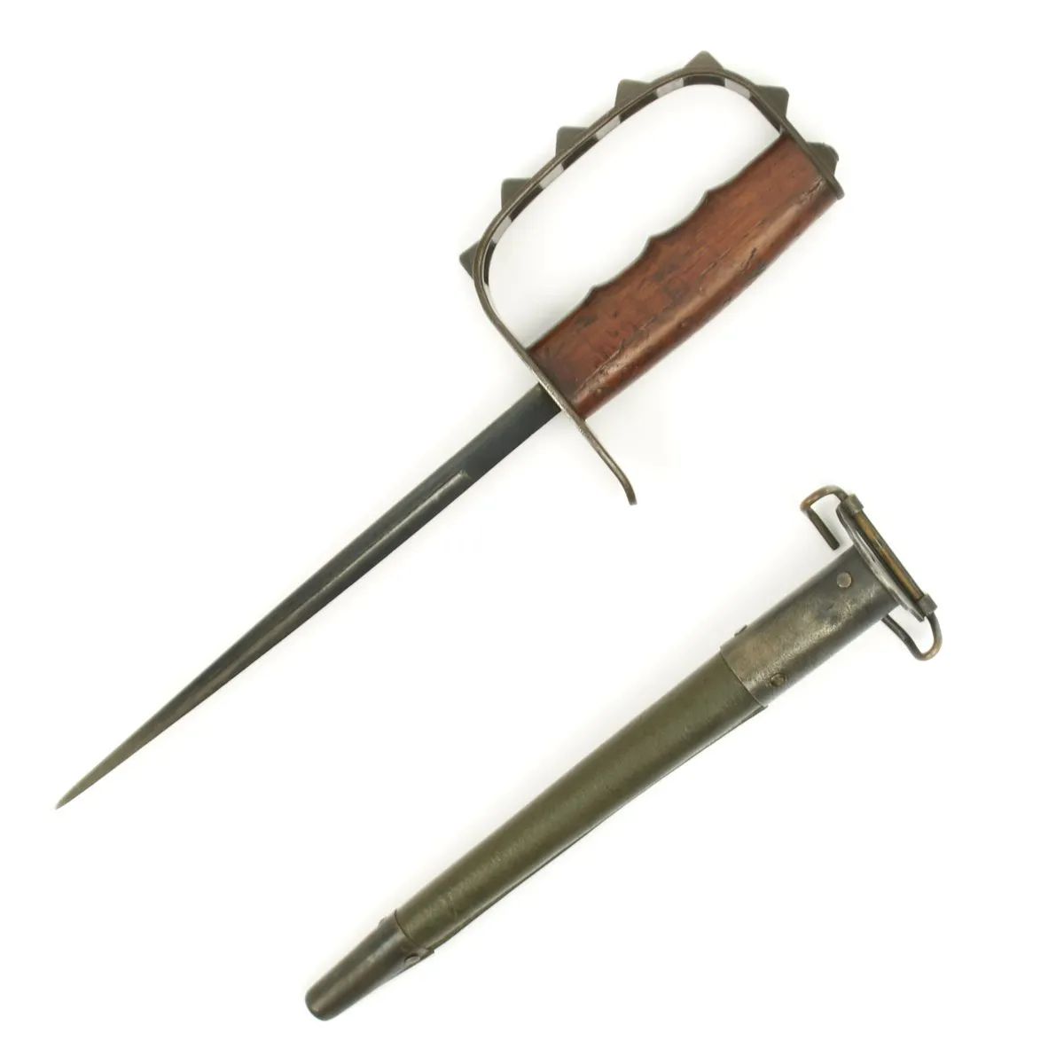 Original U.S. WWI M1917 Trench Knife by L.F. & C dated 1917 with Scabbard by Jewell
