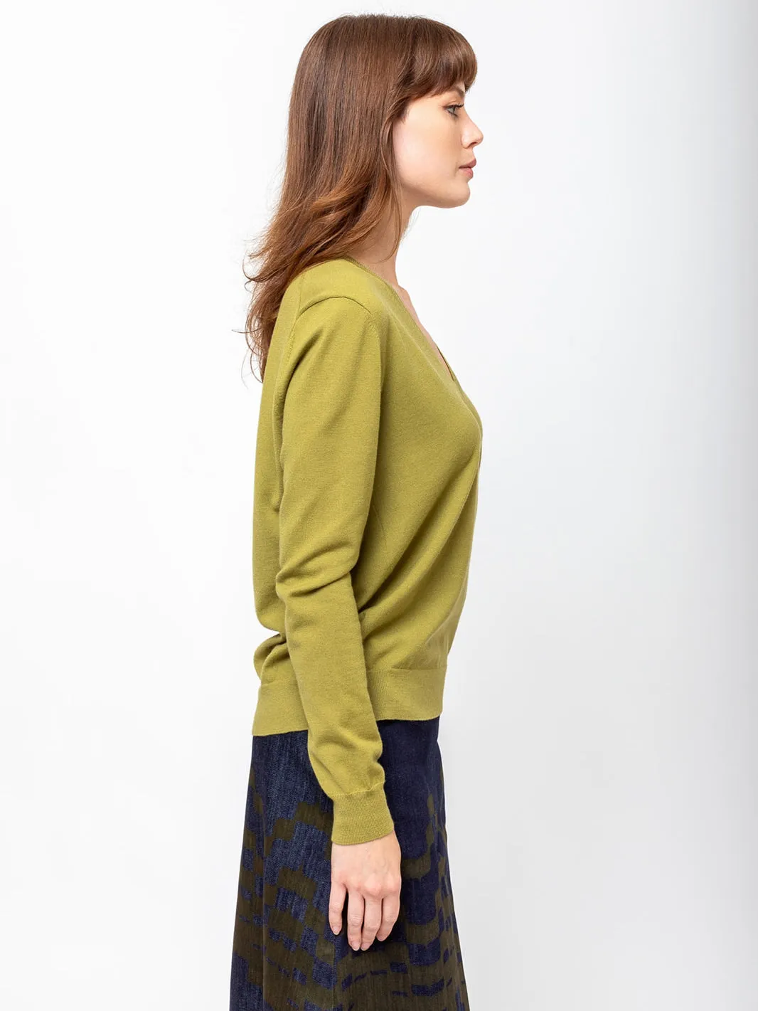 Perfect V Sweater - Green