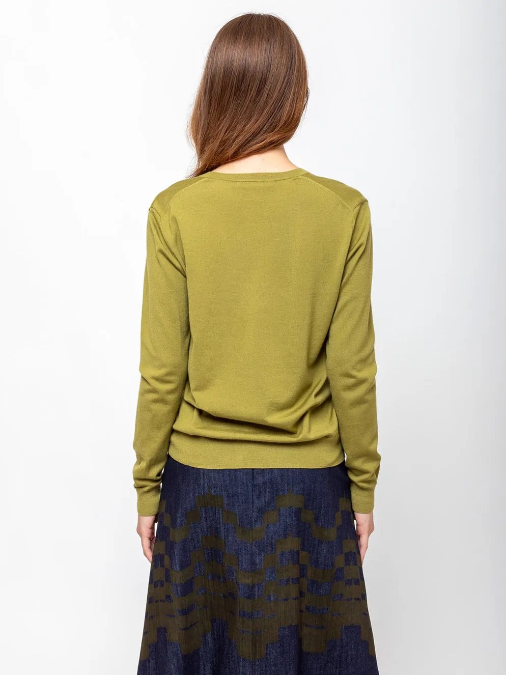 Perfect V Sweater - Green