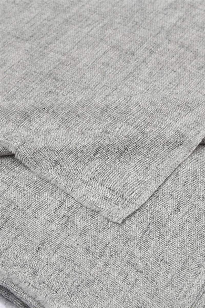 Plain Shaded Cashmere Scarf - Off White