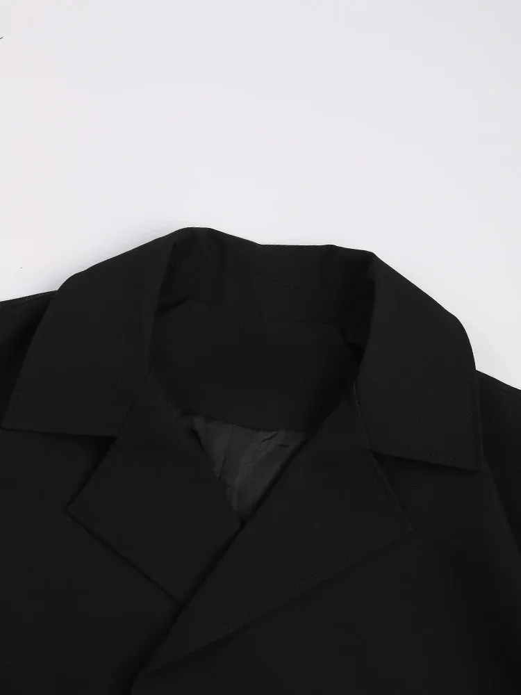 Pre Order:  Black Loose Fit Long Cloak