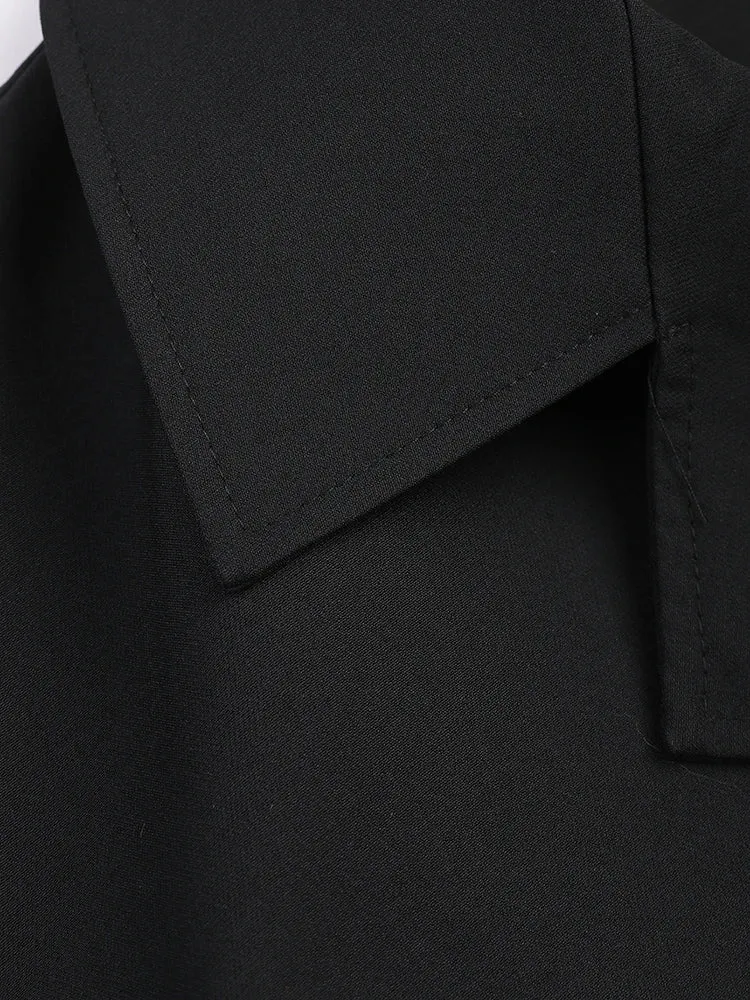 Pre Order:  Black Loose Fit Long Cloak