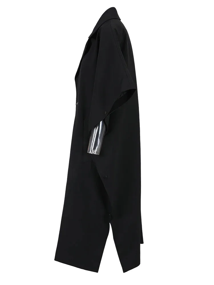 Pre Order:  Black Loose Fit Long Cloak