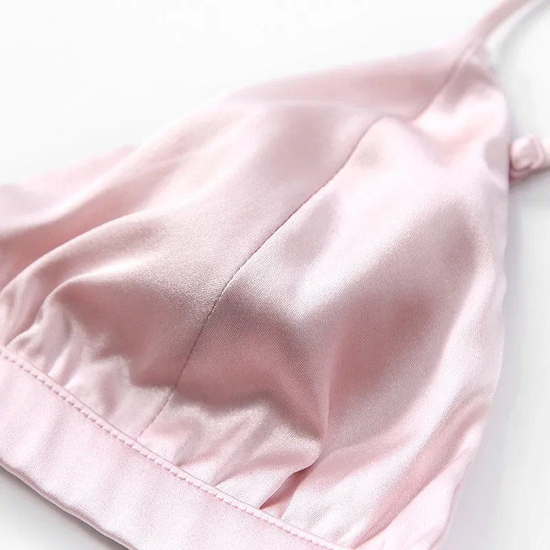 Pre Order:  Mulberry Silk Triangle Cup Bra