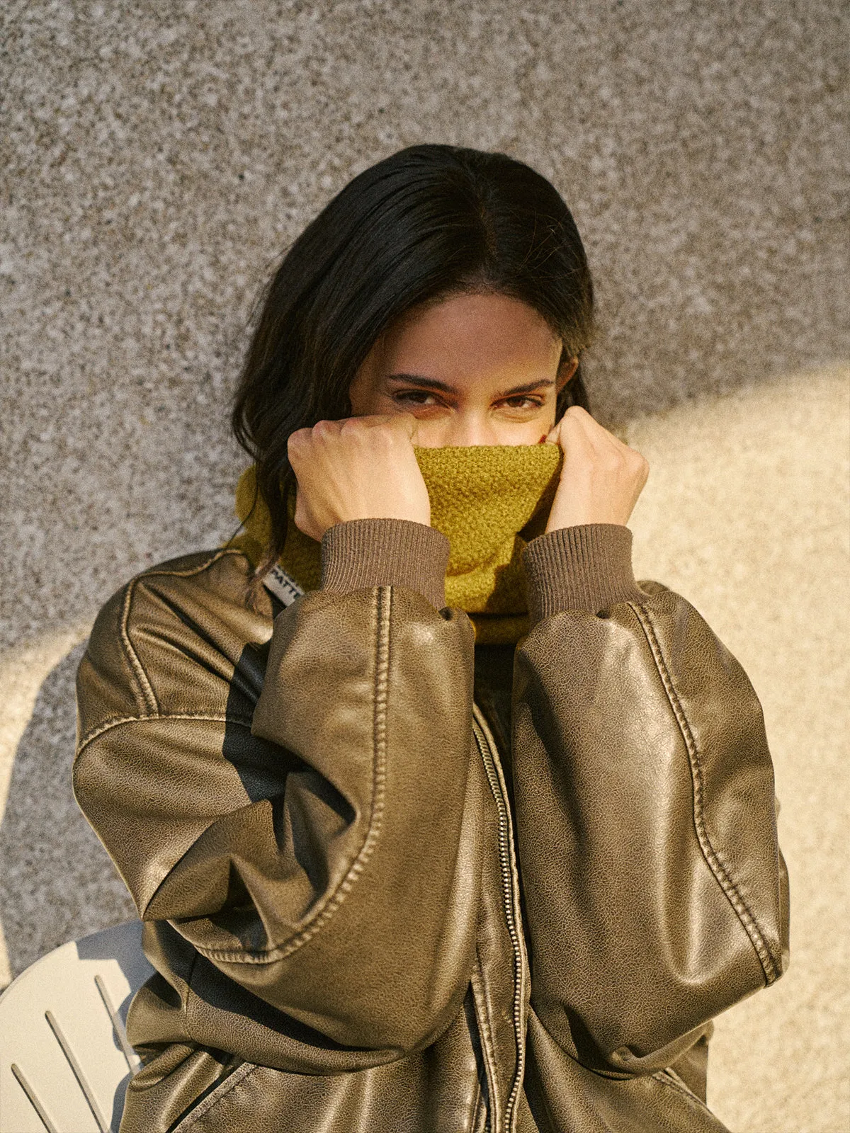 "L'Embrace" Snood Neck Warmer - Mustard Yellow