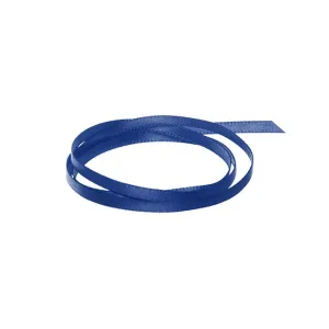 Ribbon Satin Deluxe Double Faced Ribbon Spool (3mmx50m) - Navy Blue